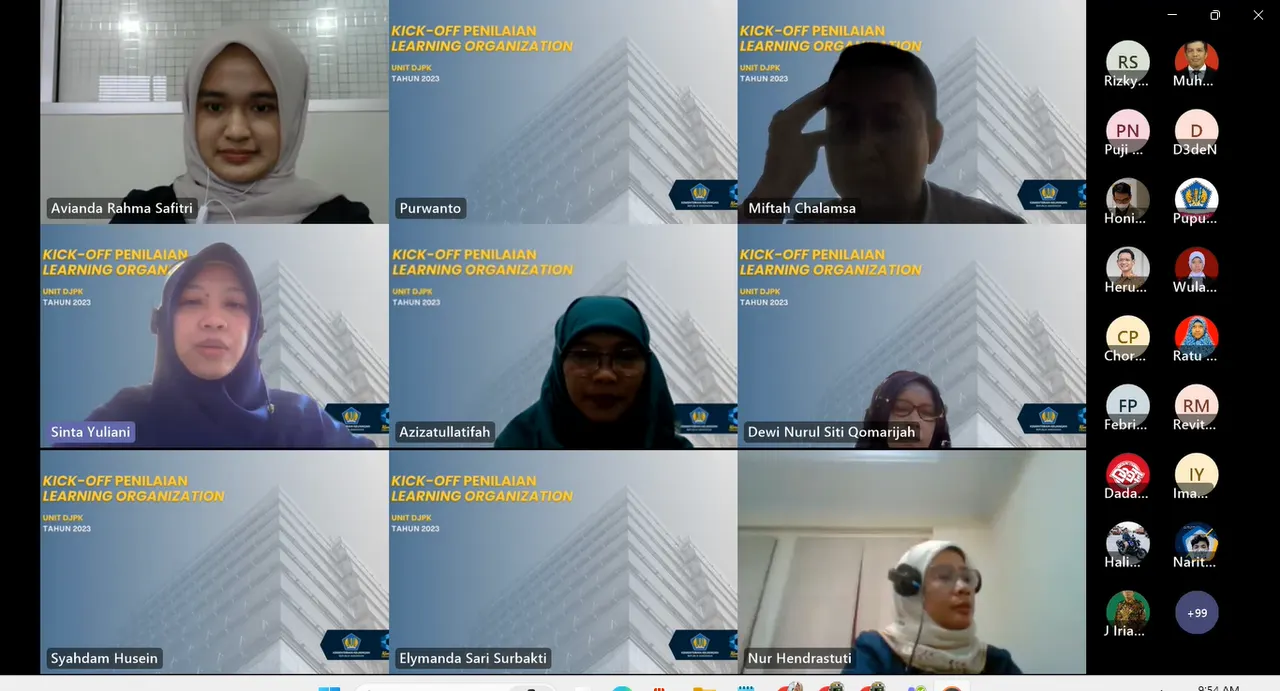 Pusdiklat KNPK Menyelenggarakan Kick Off Penilaian Tingkat Implementasi LO 2023 untuk unit DJPK