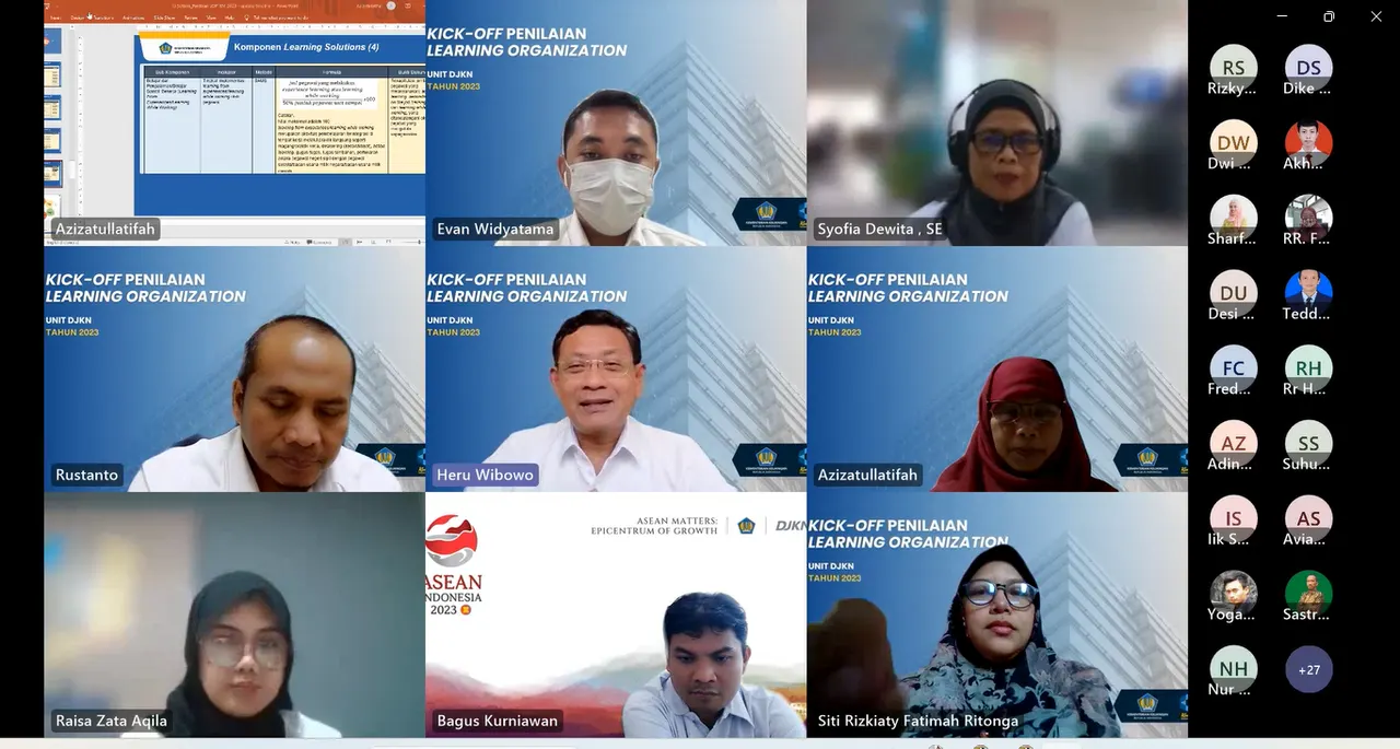 Pusdiklat KNPK Menyelenggarakan Kick Off Penilaian Tingkat Implementasi LO 2023 untuk unit DJKN