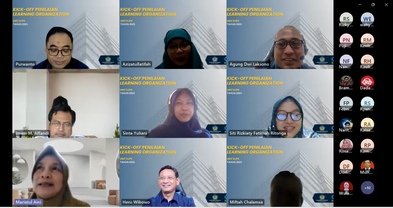 Pusdiklat KNPK Menyelenggarakan Kick Off Penilaian Tingkat Implementasi LO 2023 untuk unit DJPK