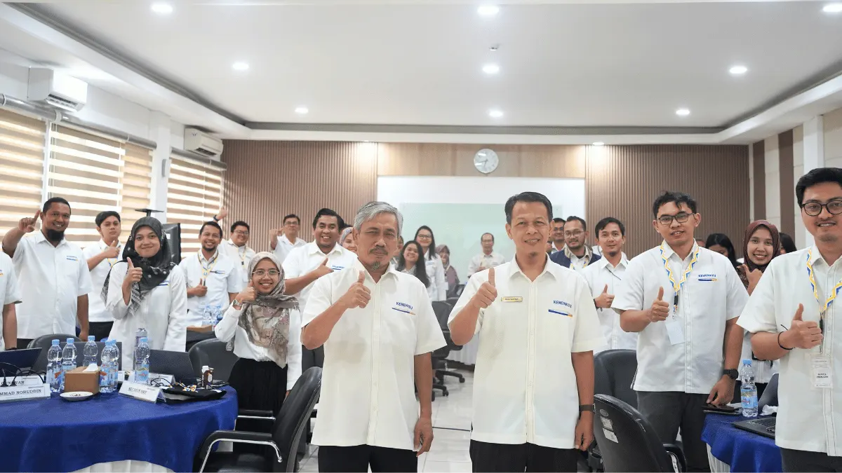 Dokumentasi bersama kegiatan Pelatihan Reviu Laporan Keuangan Bendahara Umum Negara (LK BUN)