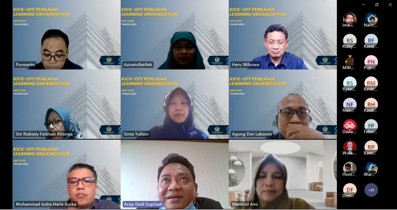 Pusdiklat KNPK Menyelenggarakan Kick Off Penilaian Tingkat Implementasi LO 2023 untuk unit DJPK