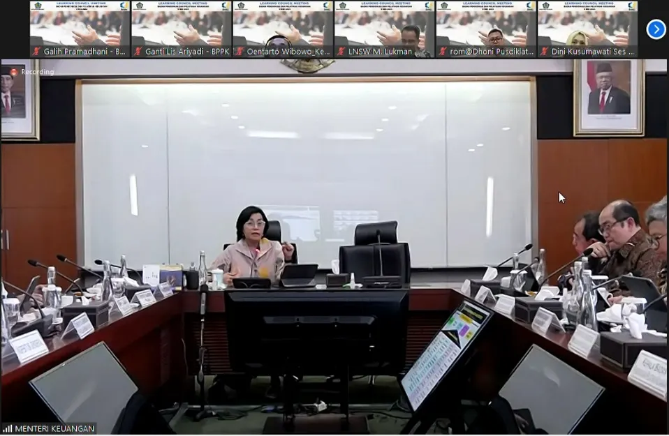 Penyelenggaraan Learning Council Meeting sebagai Forum Pimpinan Tertinggi dalam rangka Pembahasan Kebijakan Pembelajaran di Kementerian Keuangan