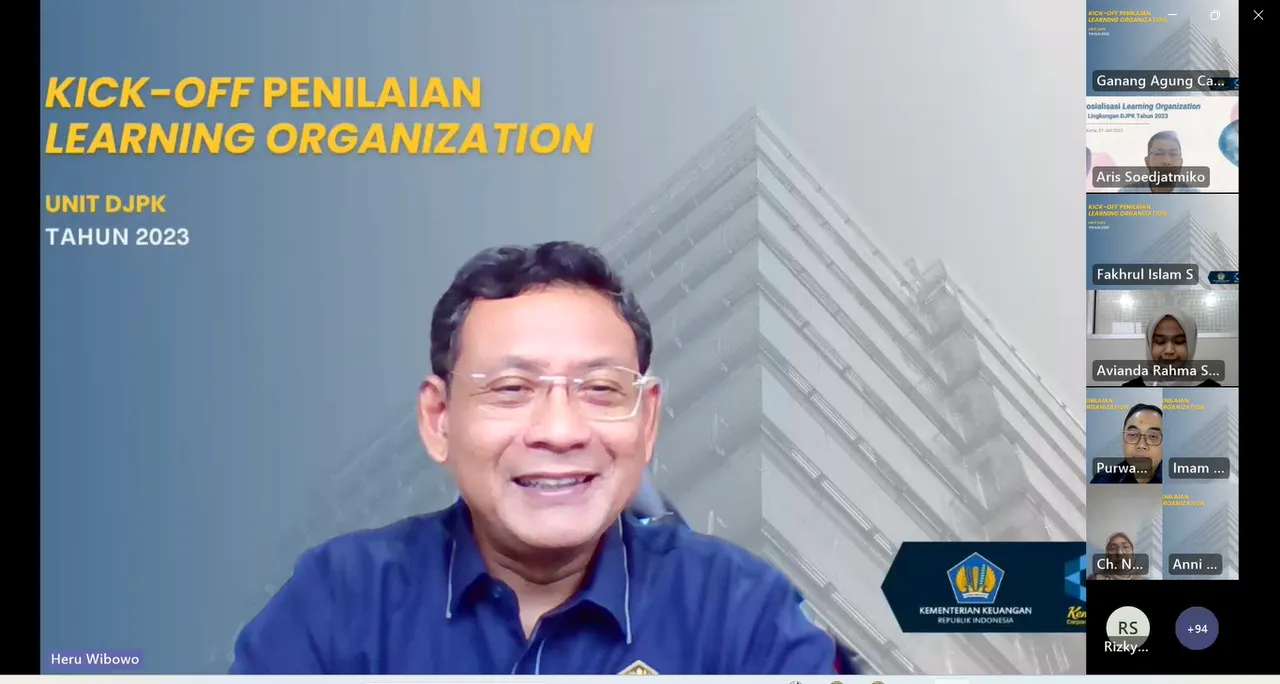 Pusdiklat KNPK Menyelenggarakan Kick Off Penilaian Tingkat Implementasi LO 2023 untuk unit DJPK