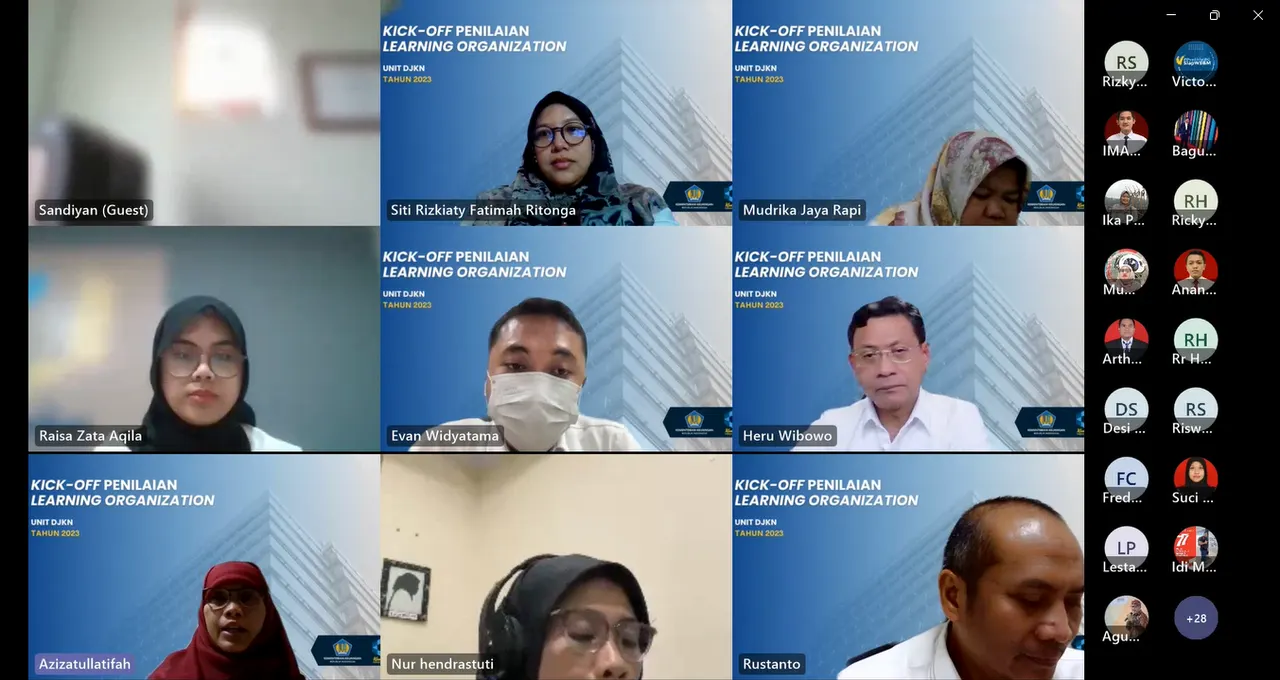 Pusdiklat KNPK Menyelenggarakan Kick Off Penilaian Tingkat Implementasi LO 2023 untuk unit DJKN