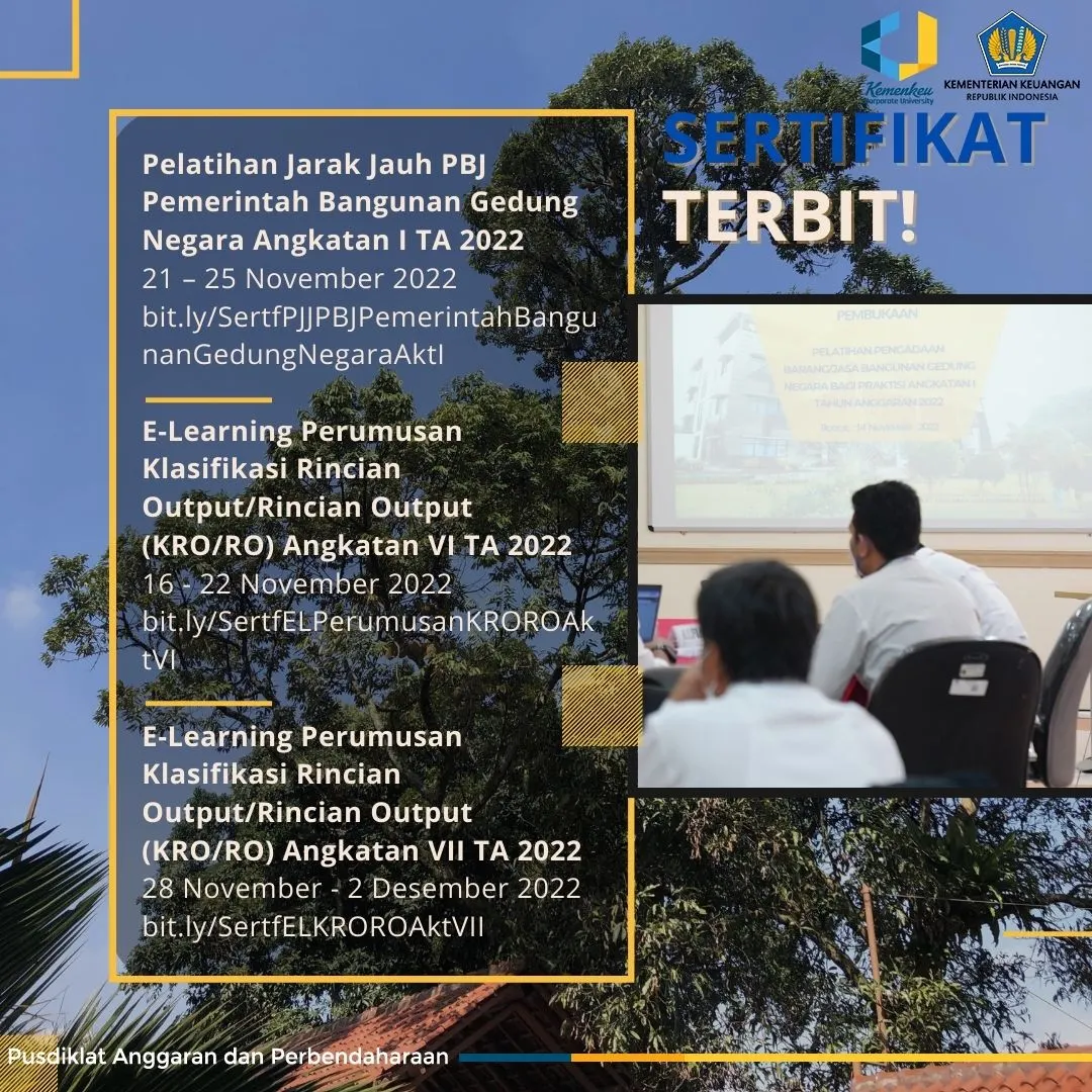 Sertifikat Pelatihan 2022