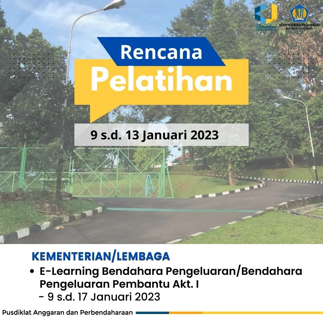 Rencana Pelatihan 9-13 Januari 2023