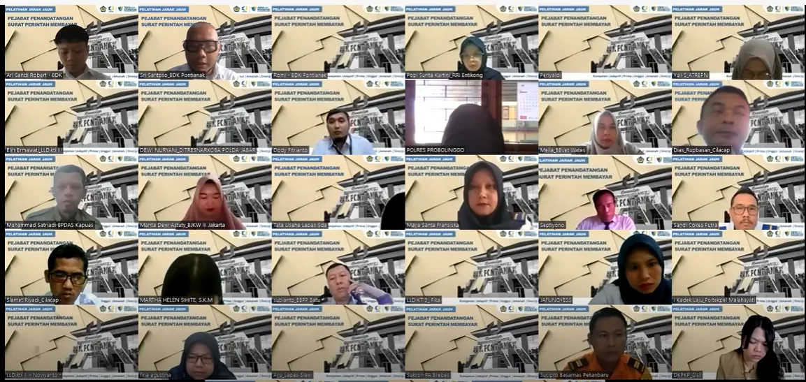 Pembukaan PJJ Pejabat Penandatangan Surat Perintah Membayar (PPSPM) Angkatan I
