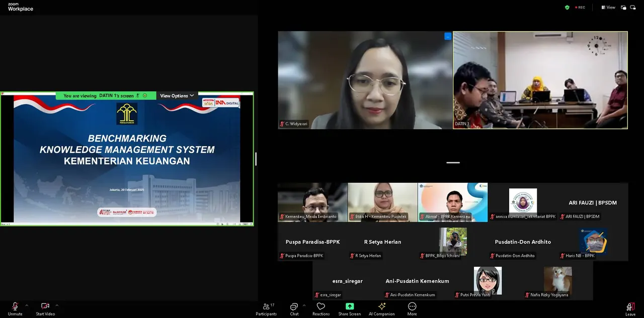 BPPK Terima Kunjungan Studi Banding Knowledge Management System oleh Pusdatin Kemenkum