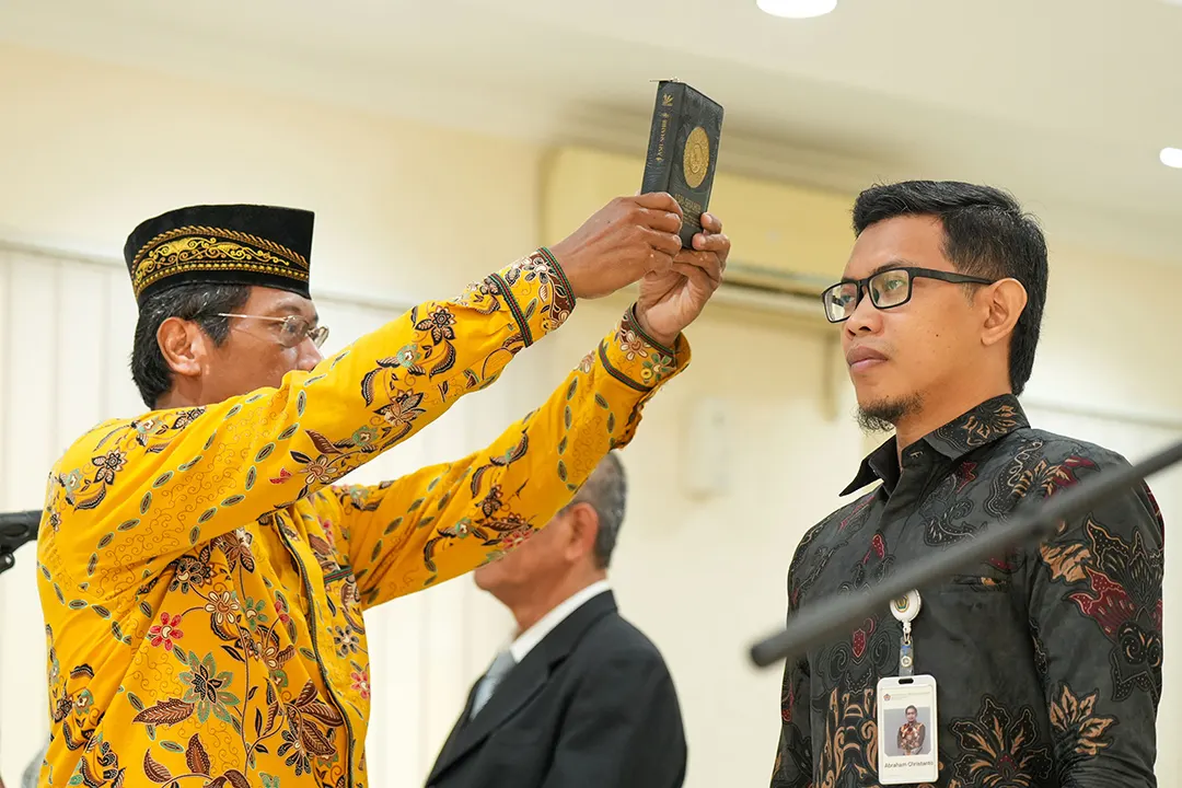 Kepala BPPK Lantik 9 Pejabat Fungsional di Lingkungan BPPK