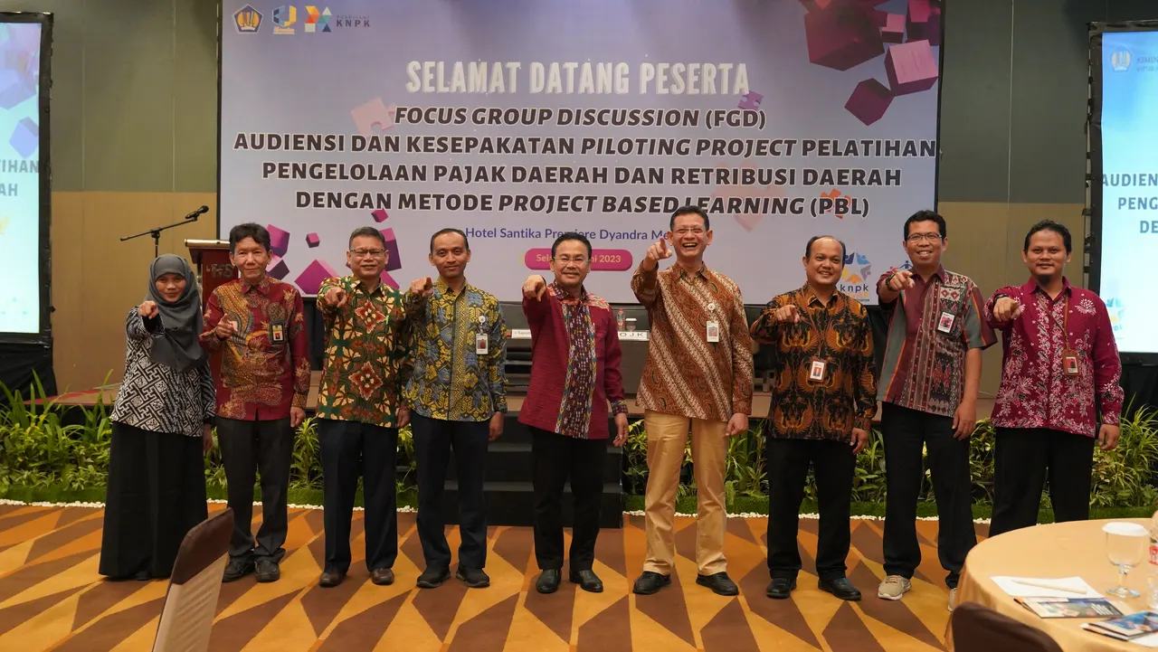 Pusdiklat KNPK Menyelenggarakan FGD Audiensi dan Kesepakatan Piloting Project Pelatihan Pengelolaan Pajak Daerah dan Retribusi dengan Metode PBL