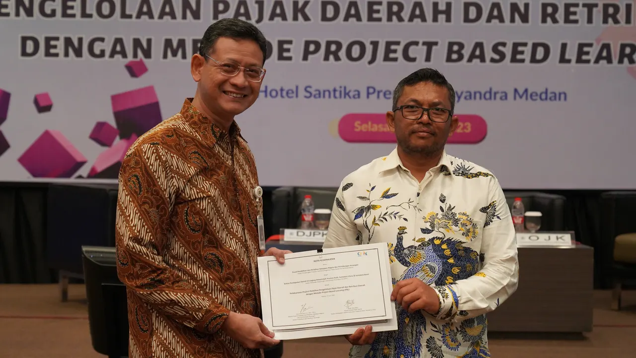 Pusdiklat KNPK Menyelenggarakan FGD Audiensi dan Kesepakatan Piloting Project Pelatihan Pengelolaan Pajak Daerah dan Retribusi dengan Metode PBL