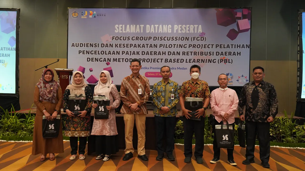 Pusdiklat KNPK Menyelenggarakan FGD Audiensi dan Kesepakatan Piloting Project Pelatihan Pengelolaan Pajak Daerah dan Retribusi dengan Metode PBL