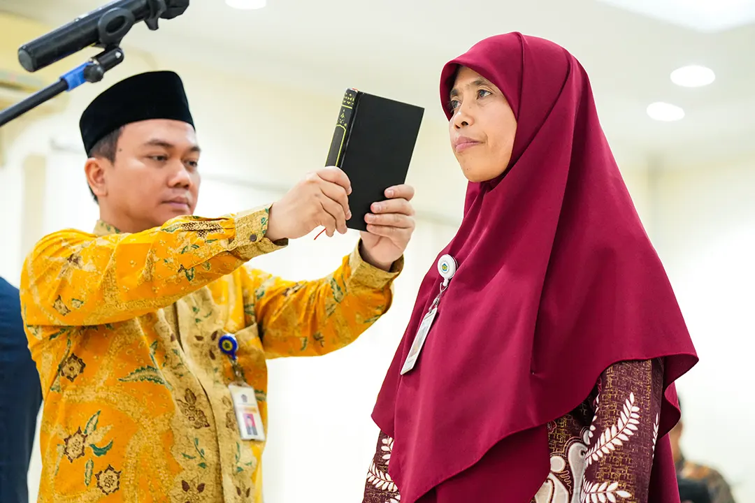 Sekretaris BPPK Lantik 9 Pejabat Fungsional di Lingkungan BPPK