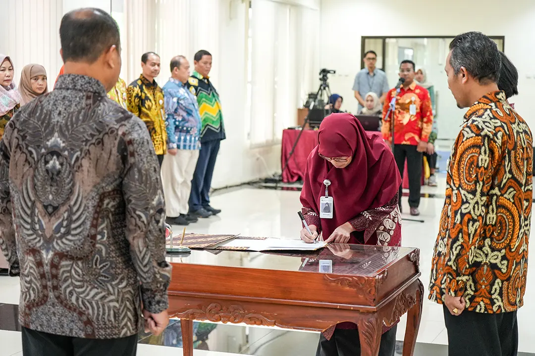 Sekretaris BPPK Lantik 9 Pejabat Fungsional di Lingkungan BPPK