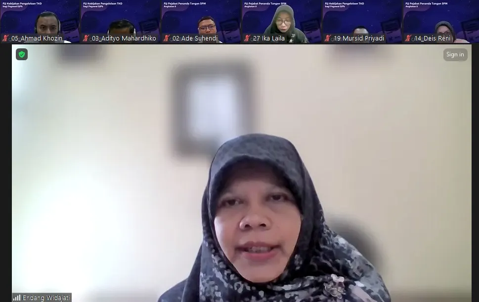 Kepala BDK membuka kegiatan PJJ secara resmi