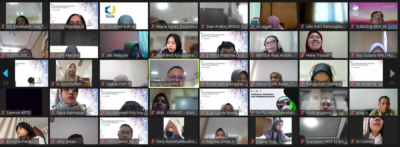 Pembukaan PJJ Bendahara Pengeluaran/Bendahara Pengeluaran Pembantu Angkatan VI dan PJJ Hubungan Keuangan Pusat dan Daerah Angkatan VIII