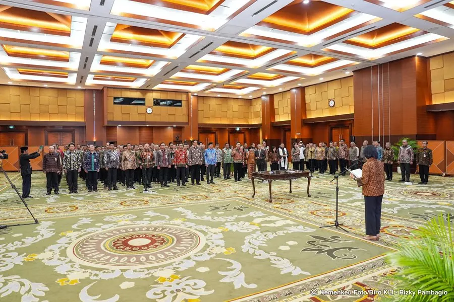 Menkeu Lantik 7 Pejabat Eselon II di BPPK