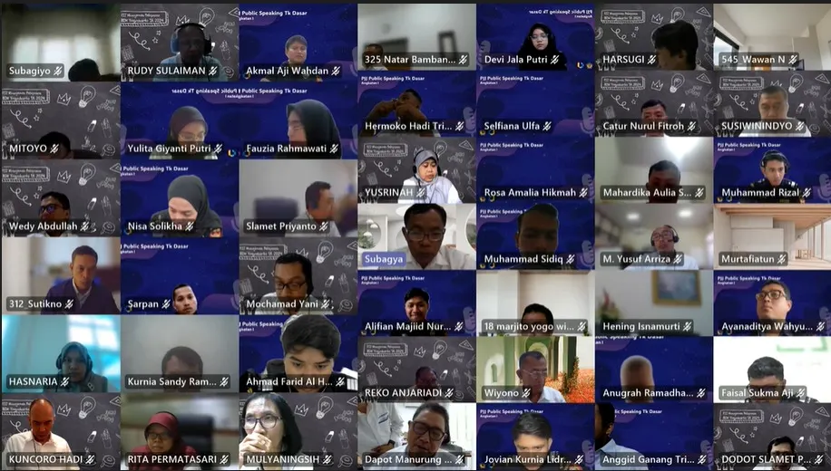 Peserta PJJ Manajemen Pelayanan Angkatan I dan PJJ Peningkatan Kompetensi Public Speaking Tingkat Dasar Angkatan I