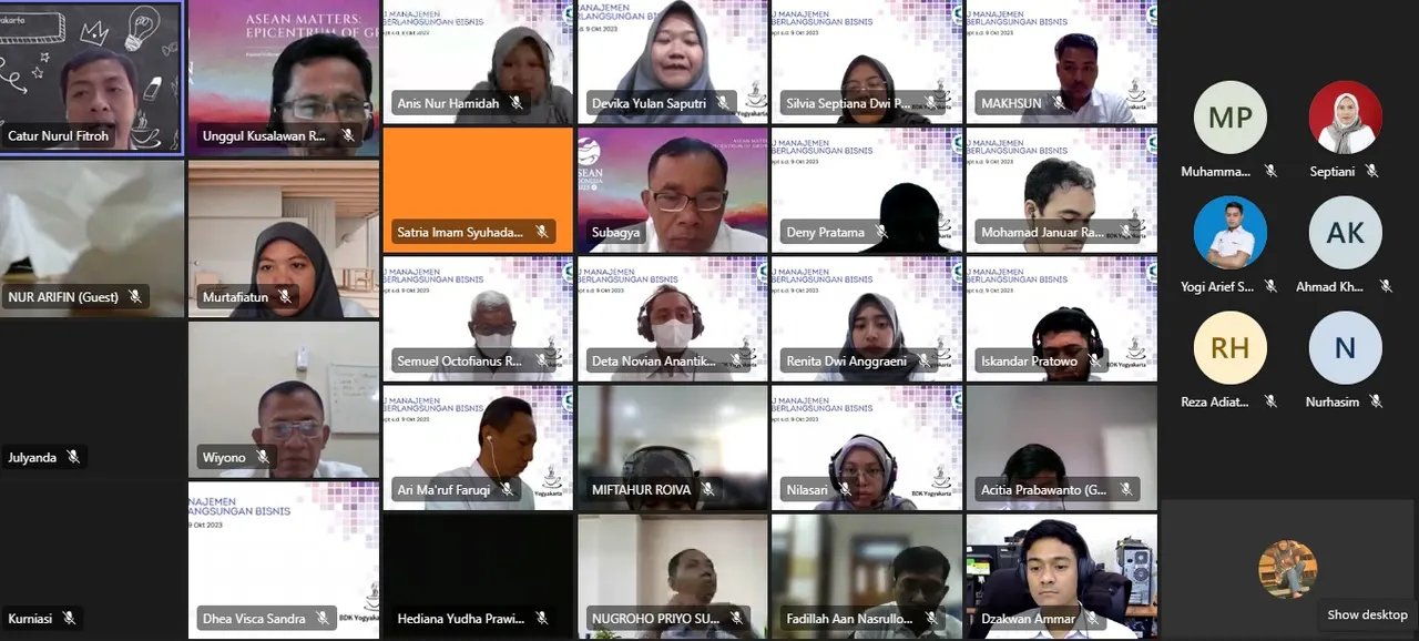 Peserta PJJ Manajemen Keberlangsungan Bisnis