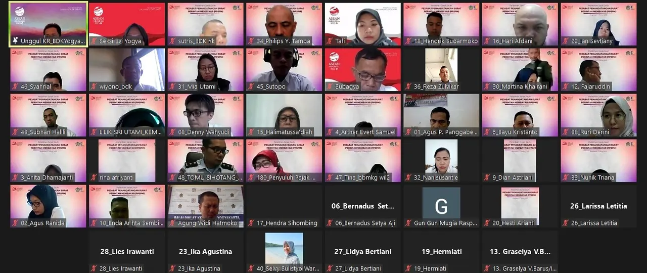 Peserta PJJ yang berasal dari kementerian/Lembaga