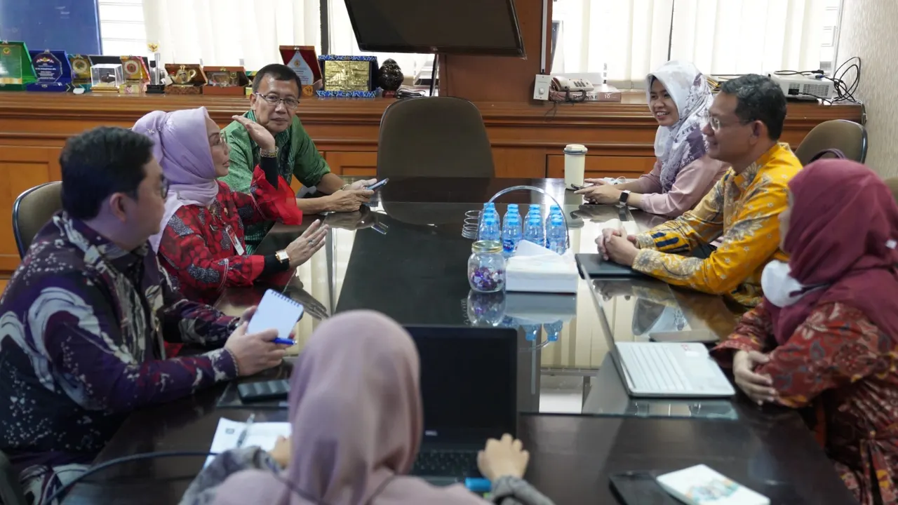 Pusdiklat KNPK melaksanakan Audiensi program unggulan Pusdiklat KNPK tahun 2023 ke BPSDM Kementerian Dalam Negeri