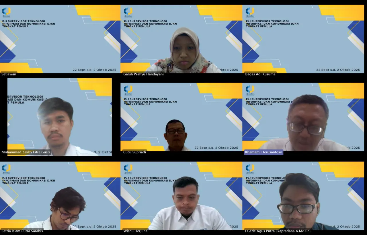 Pembukaan PJJ Supervisor Teknologi Informasi dan Komunikasi DJKN Tingkat Pemula