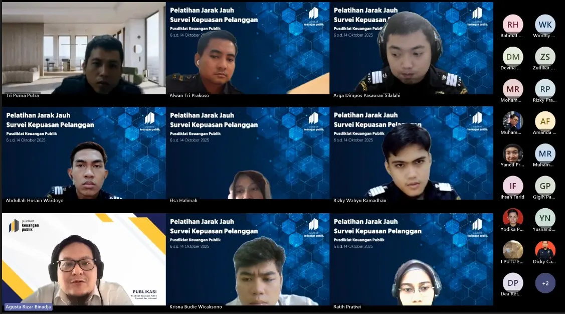 Pembukaan Pelatihan Jarak Jauh Survei Kepuasan Pelanggan