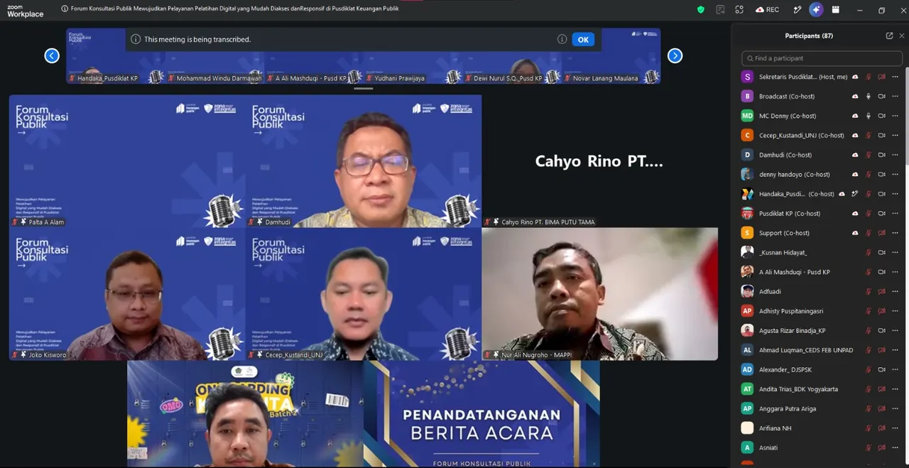 Forum Konsultasi Publik - Pusdiklat KP