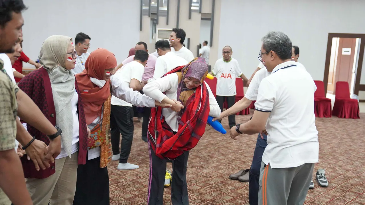 Pusdiklat KNPK Ikut Serta Memeriahkan HUT RI Ke-78 Terus Melaju untuk Indonesia Maju