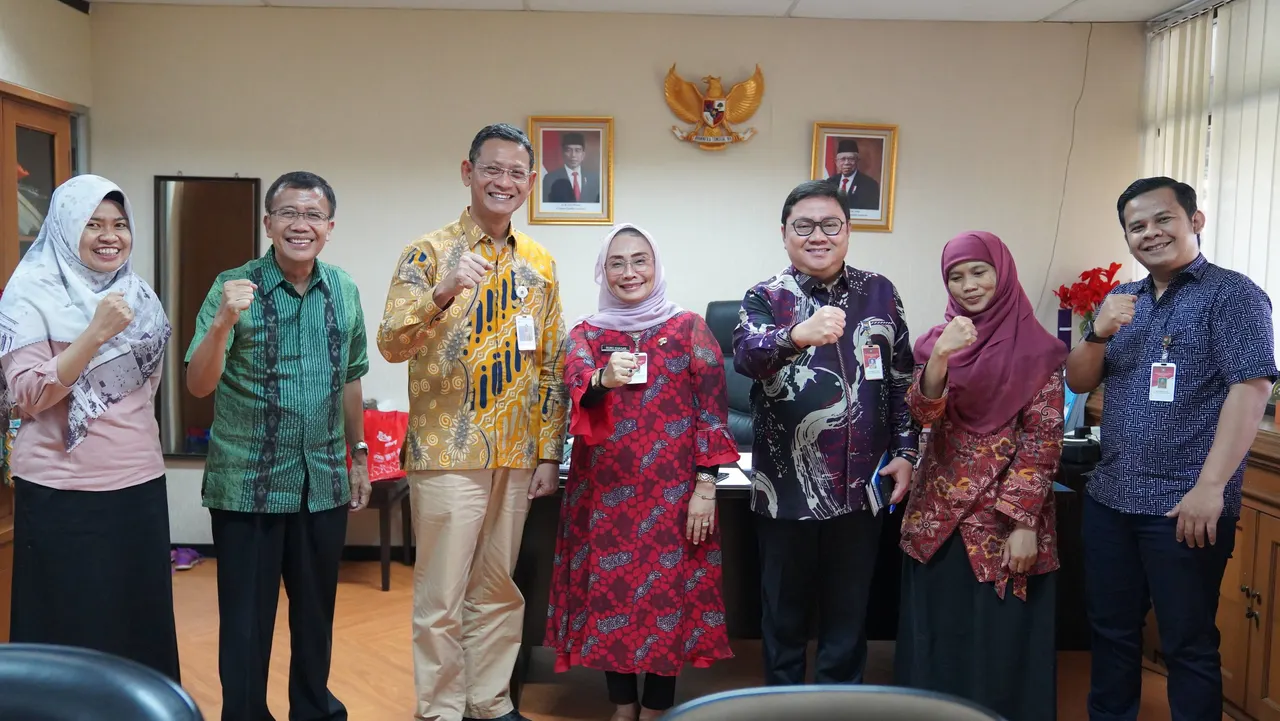 Pusdiklat KNPK melaksanakan Audiensi program unggulan Pusdiklat KNPK tahun 2023 ke BPSDM Kementerian Dalam Negeri