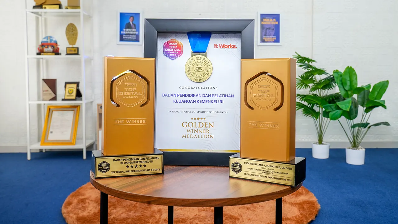 BPPK Raih Golden Winner Medallion dalam Ajang TOP Digital Awards 2025