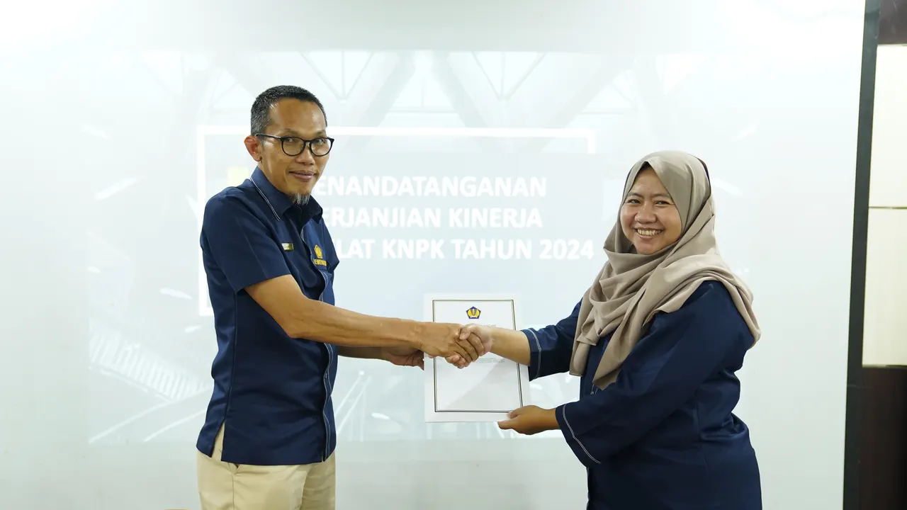 Pusdiklat KNPK melaksanakan Penandatanganan Perjanjian Kinerja Tahun 2024