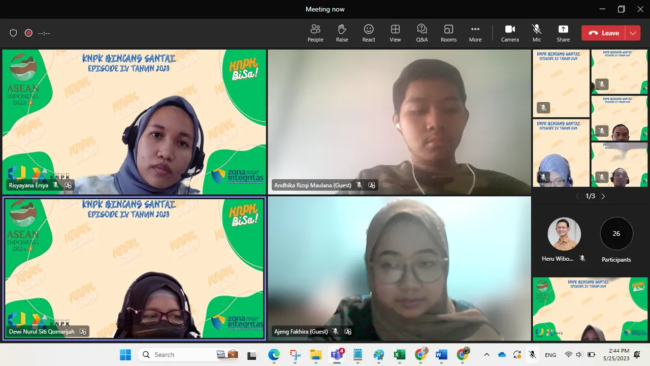 Pusdiklat KNPK selenggarakan KNPK Bincang Santai (KNPK BiSa) Episode 4 Tahun 2023