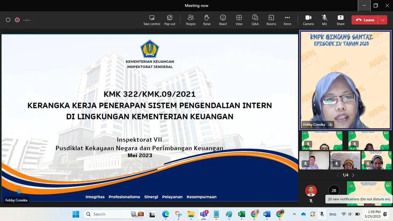 Pusdiklat KNPK selenggarakan KNPK Bincang Santai (KNPK BiSa) Episode 4 Tahun 2023