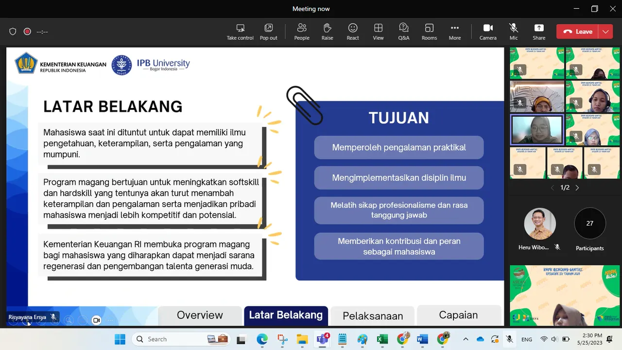 Pusdiklat KNPK selenggarakan KNPK Bincang Santai (KNPK BiSa) Episode 4 Tahun 2023