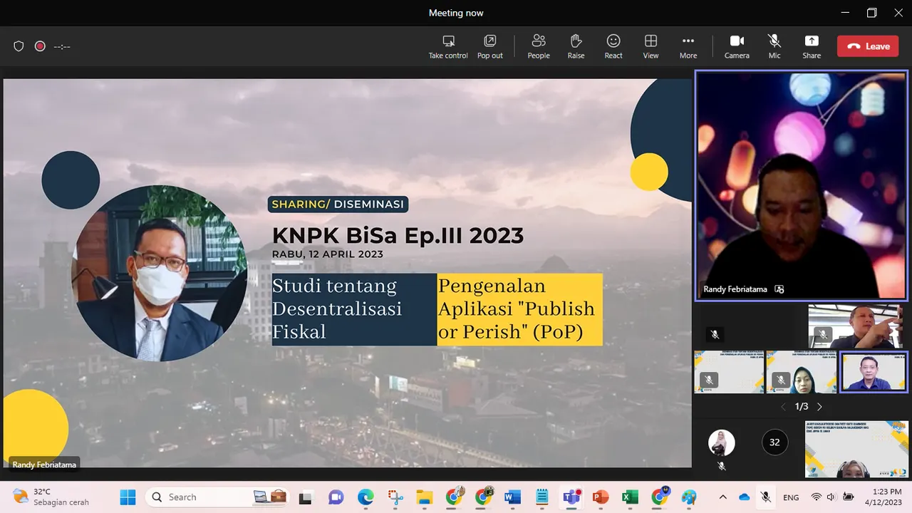 Pusdiklat KNPK Mengadakan Kegiatan KNPK Bincang Santai (KNPK BiSa) Episode 3 Tahun 2023