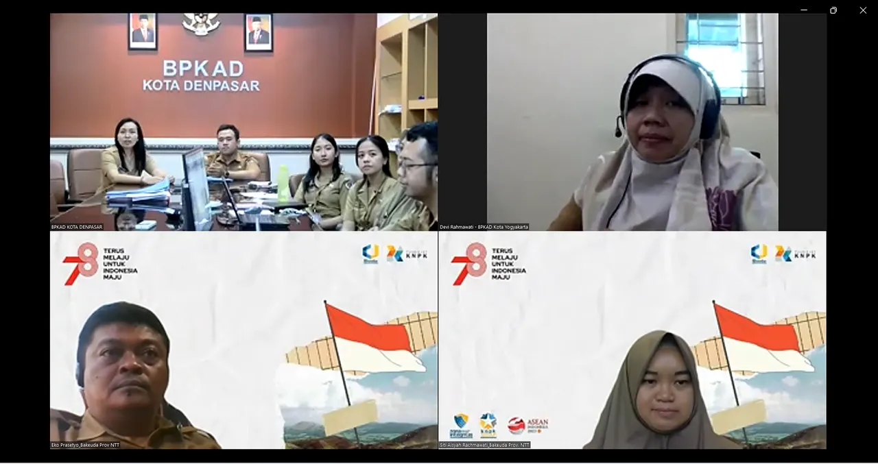 Pusdiklat KNPK Menyelenggarakan Kegiatan Monitoring dan Evaluasi Hasil Implementasi Proyek Pelatihan Pengelolaan Keuangan Daerah (Blended Learning) dengan Metode Project Based Learning