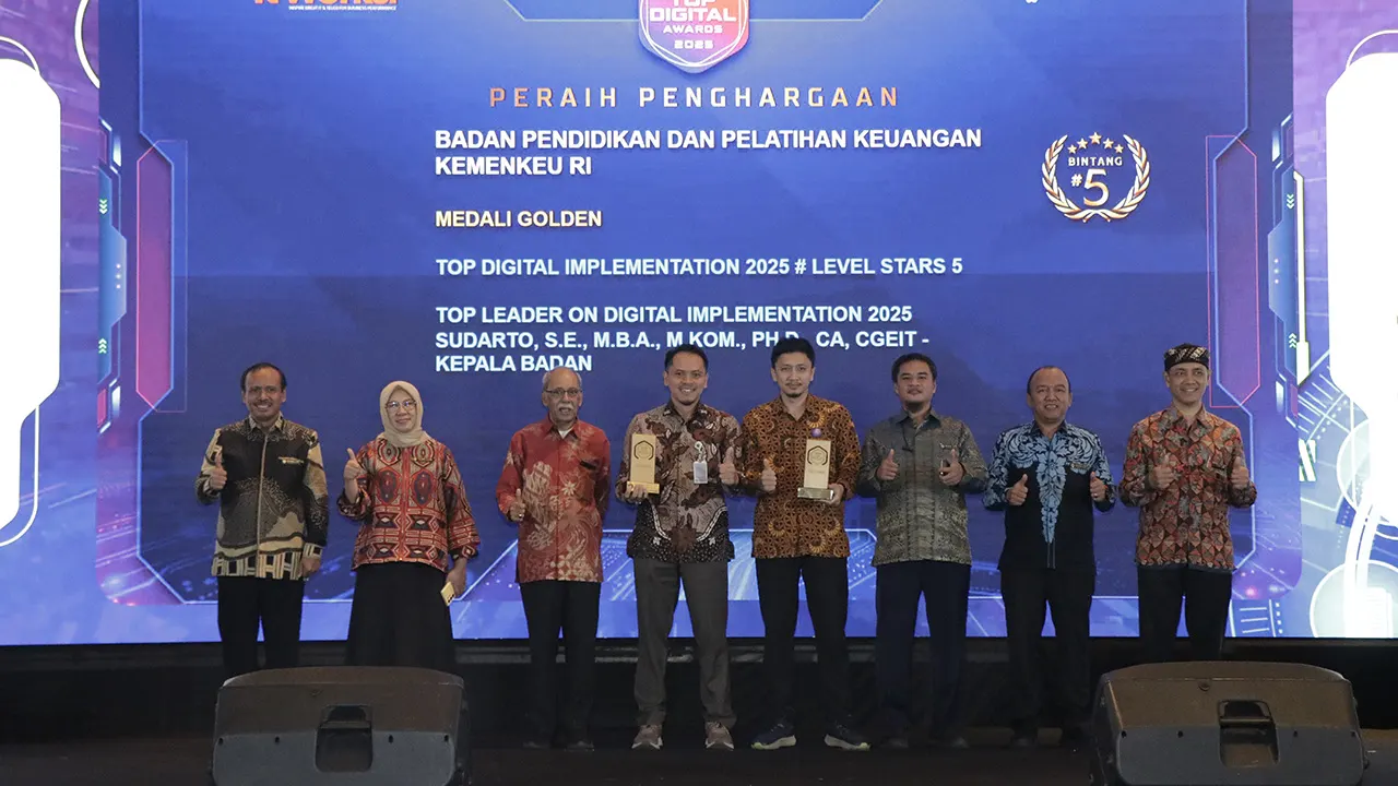 BPPK Raih Golden Winner Medallion dalam Ajang TOP Digital Awards 2025