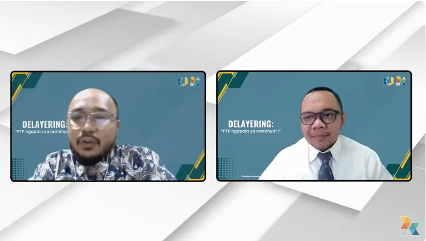 Pusdiklat KNPK menyelenggarakan Webinar dengan Judul "DELAYERING: PTP Ngapain ya Nantinya?!"