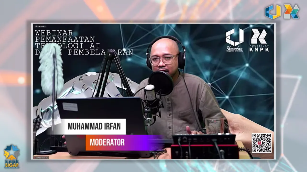 Pusdiklat KNPK menyelenggarakan Webinar Teknologi Pembelajaran Tahun 2023