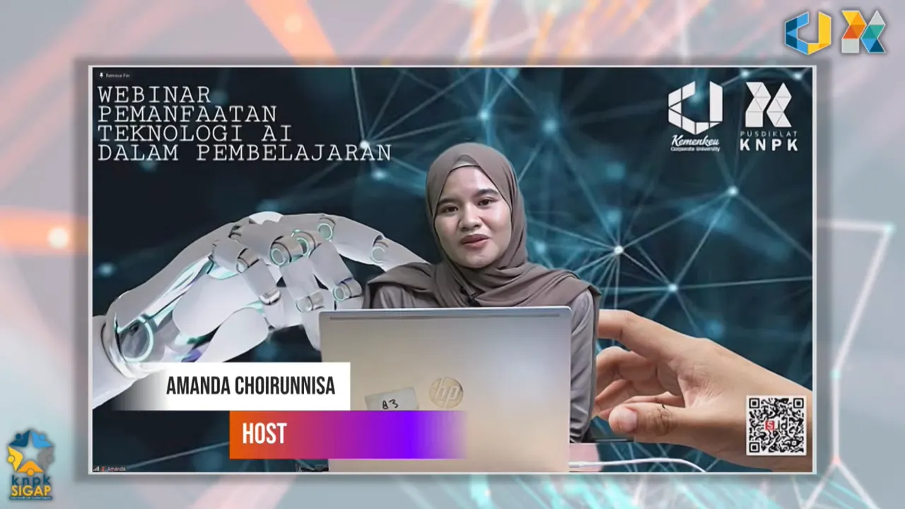 Pusdiklat KNPK menyelenggarakan Webinar Teknologi Pembelajaran Tahun 2023