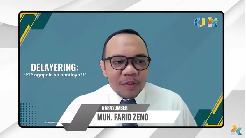 Pusdiklat KNPK menyelenggarakan Webinar dengan Judul "DELAYERING: PTP Ngapain ya Nantinya?!"