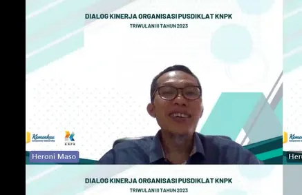 Pusdiklat KNPK menyelenggarakan Dialog Kinerja dan Risiko Organisasi (DKRO) Pusdiklat KNPK Triwulan III Tahun 2023