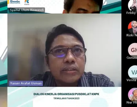 Pusdiklat KNPK menyelenggarakan Dialog Kinerja dan Risiko Organisasi (DKRO) Pusdiklat KNPK Triwulan III Tahun 2023