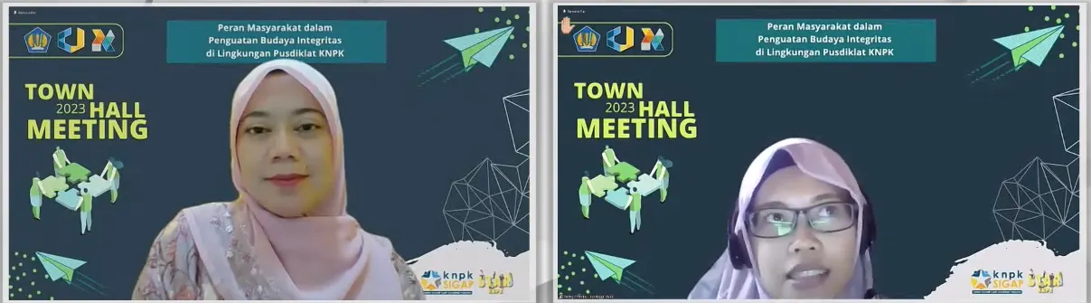 Pusdiklat KNPK menyelenggarakan Town Hall Meeting KNPK Tahun 2023 “Peran Masyarakat dalam Penguatan Budaya Integritas di Lingkungan Pusdiklat KNPK”