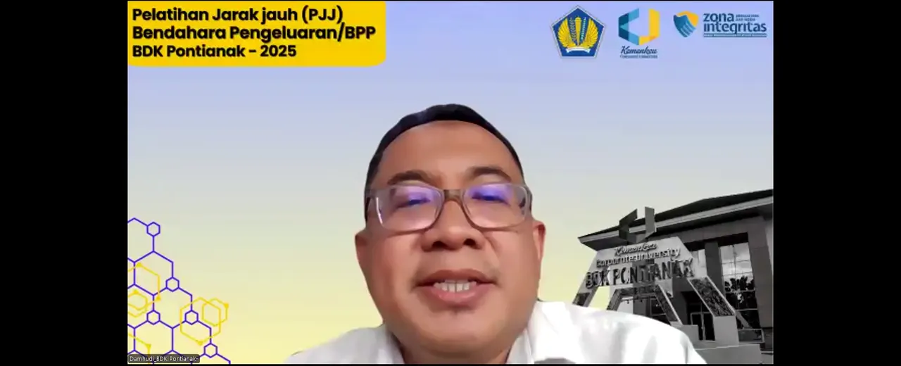 Pembukaan Pelatihan Jarak Jauh Bendahara Pengeluaran Angkatan Pertama di BDK Pontianak