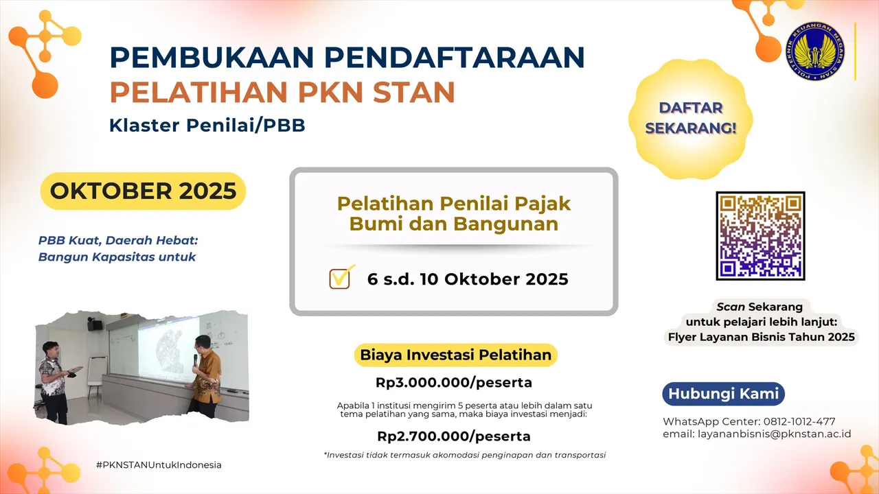 PKN STAN Buka Beragam Pelatihan Keuangan Negara Periode Oktober 2025