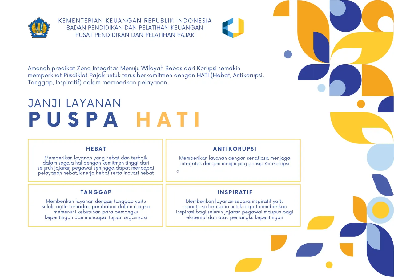 Janji Layanan Pusdiklat Pajak