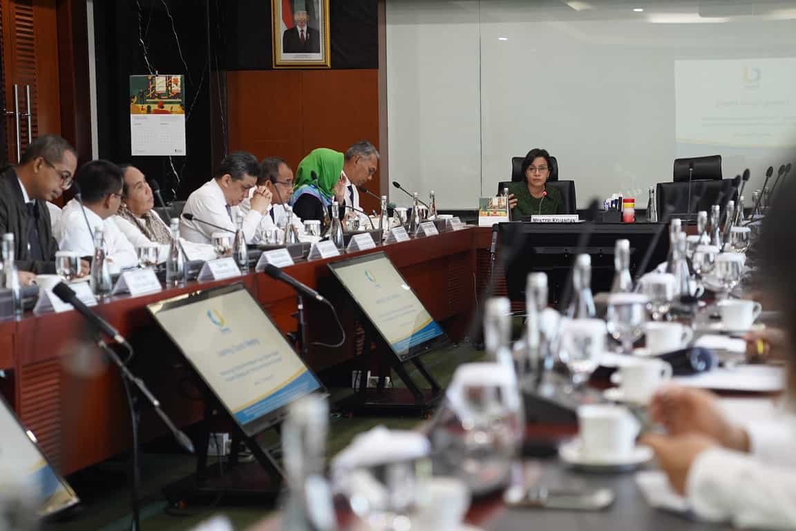 Suasana Learning Council Meeting (LCM) yang dipimpin oleh Menteri Keuangan
