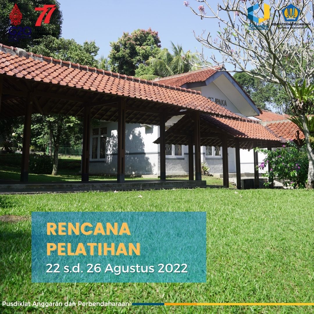 Rencana Pelatihan 22 s.d 26 Agustus 2022